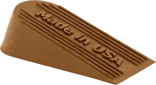 Miniatura 7 de Tope de puerta grande de goma naranja fabricado en Estados Unidos – Cuña de tope de puerta para alfombras, azulejos, suelo de hormigón, topes
