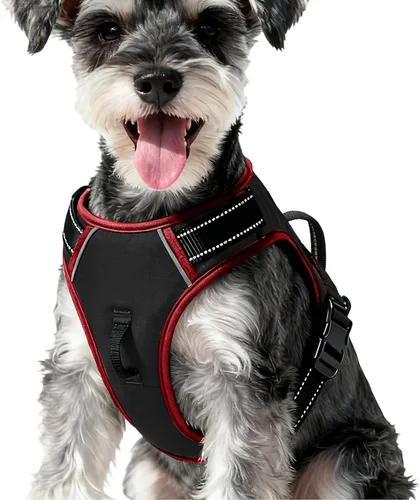 Miniatura 110 de Arnés para perro sin tirones, chaleco reflectante ajustable y acolchado para mascotas con asa de fácil control, fácil de llevar con nudo elegante