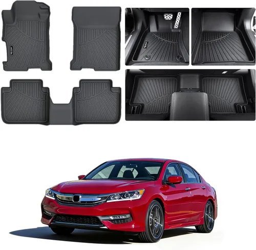 Miniatura 17 de Alfombrillas para Toyota Camry 2011-2017, primera y 2da fila, forro de carga TPE para todo tipo de clima, alfombrillas de coche para accesorios Camry
