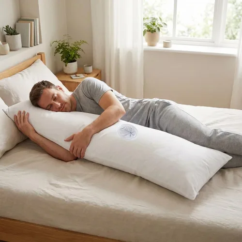 Miniatura 6 de Relleno de almohada de cuerpo completo con apertura central para dispositivo personal de adultos, relleno de polialgodón suave, cojín de soporte