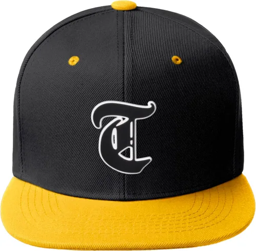Miniatura 1391 de Daxton Gorra clásica con visera de billete plano con letras del alfabeto inglés antiguo de la A a la Z
