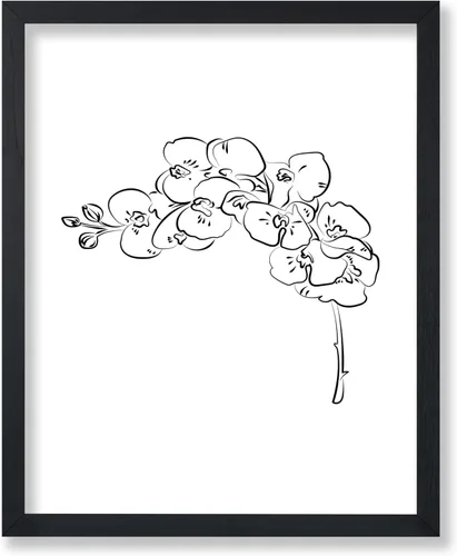 Miniatura 96 de Poster Master Póster de peonías – Estampado de flores retro – Ilustración floral – Ilustración en blanco y negro – Diseño de línea y abstracto