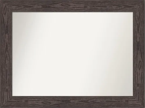 Miniatura 603 de Amanti Art Espejo personalizado, espejo de baño negro puente, espejo de pared o espejo de tocador de baño sobre el fregadero (26 x 26 pulgadas)