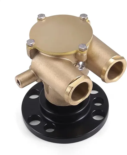 Bomba de agua montada cigüeñal 857451 856513 841640 F6B-9 para 1979-1993 Volvo Penta OMC V8 Johnson 10-24930-01 10248051 102494601 Marine Sherwood