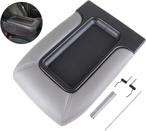 Miniatura 8 de SCITOO Kit de tapa de consola central compatible con 2002-2006 para Cadillac Escalade de repuesto de cubierta de consola central gris 19127364