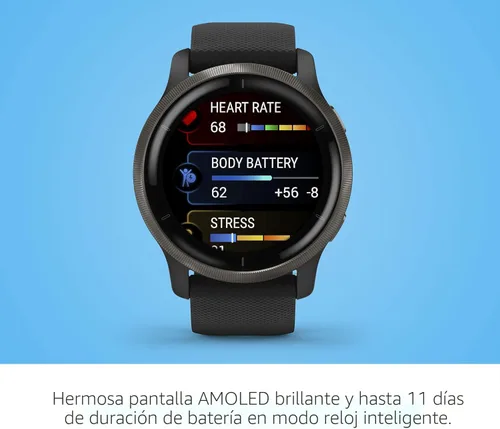 Miniatura 3 de Garmin Venu Reloj inteligente con GPS con monitoreo avanzado de salud y características de fitness