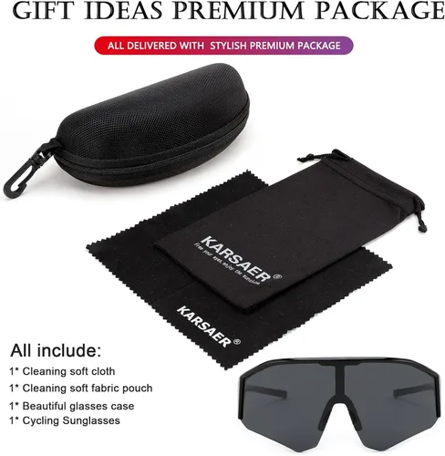 Miniatura 5 de Karsaer Gafas de sol deportivas para ciclismo, visera, sombras frescas, para jóvenes, béisbol, sóftbol, gafas de sol para niños y niñas de 8 a 14