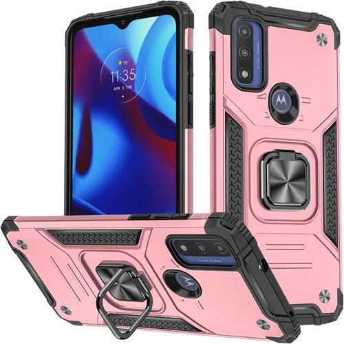 Miniatura 8 de Funda para Moto G Pure, funda Moto G Power 2022, soporte giratorio de grado militar de 360° (resistente), fundas protectoras a prueba de golpes