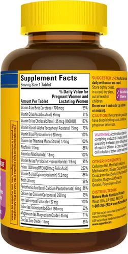 Miniatura 10 de Nature Made Suplemento alimenticio Prenatal + DHA 200 mg, 60 cápsulas suaves, 1435, 1
