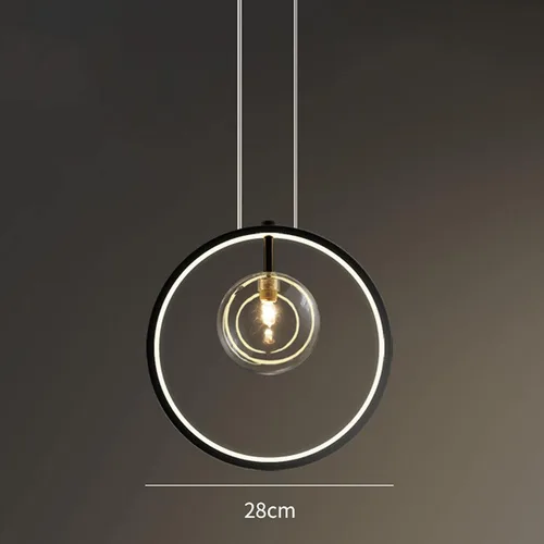 Miniatura 7 de Lámpara colgante de techo, lámpara de araña LED negra, pantalla de cristal de burbujas, lámpara moderna Sputnik, lámpara de araña para comedor