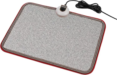 Alfombrillas eléctricas con calefacción debajo del escritorio, calentador de pies calentado - Calentador de dedos de 110 V para oficina y hogar