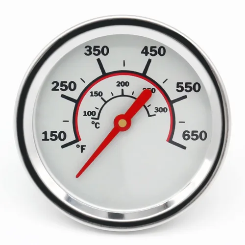 Termómetro de parrilla de tapa de 1.85 pulgadas para parrillas de gas Char-Broil, acero inoxidable G432-8L00-W1 Charbroil termómetro de repuesto