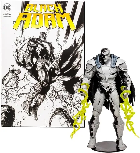 Miniatura 2 de McFarlane Direct Page Punchers 15894 - Figura de acción y cómic Black Adam (variante de arte lineal, 7.1 in)