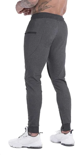 Miniatura 4 de MAIKANONG Pantalones deportivos de gimnasio para hombre estilo casual pantalones de entrenamiento cónicos para gimnasio entrenamiento