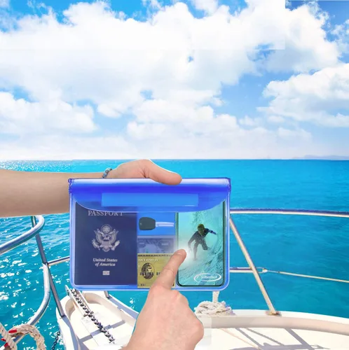 Miniatura 5 de AiRunTech Bolsa impermeable con correa para la cintura (paquete de 2) Accesorios de playa, la mejor manera de mantener tu teléfono y objetos