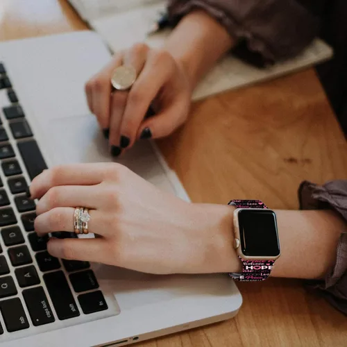 Miniatura 2 de Correas de reloj compatibles con Apple Watch de 1.496 in 1.575 in 1.614 in 1.654 in 1.732 in 1.772 in 1.929 in para mujeres y hombres, correas