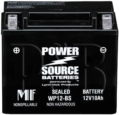 YTX12-BS, GTX12-BS, FTX12-BS, YTX12, ES12BS, 4011434 Batería de repuesto 220cca Alto rendimiento WP12-BS AGM sellado para motocicleta, ATV, UTV