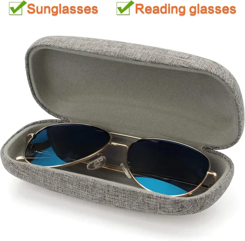 Miniatura 2 de Vemiss - Funda rígida para lentes de sol (lino)