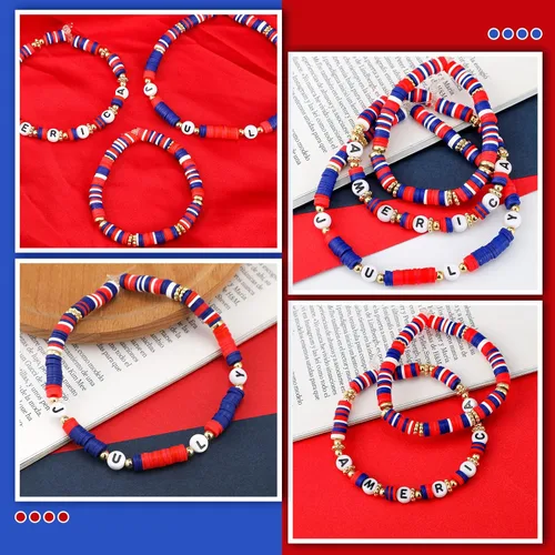 Miniatura 2 de Ferraycle Juego de 5700 cuentas de arcilla de otoño de Halloween, cuentas de arcilla de Navidad, kits de fabricación de joyas para pulseras, blanco