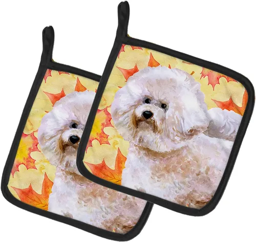 Miniatura 233 de Caroline's Treasures BB9655PTHD - Juego de soportes para ollas de cocina resistentes al calor, almohadillas calientes para horno, 7 1/2 x 7 1/2