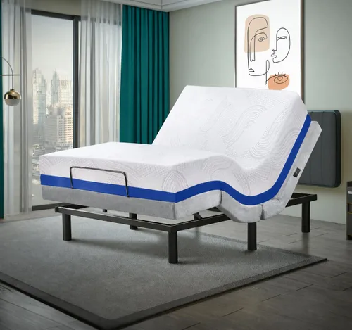 Miniatura 12 de Irvine Home Collection Base de cama ajustable de tamaño individual XL, características cargadas, gravedad cero, sin ronquidos, posiciones de memoria