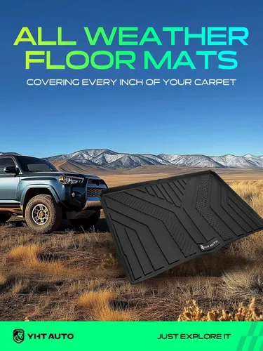 Miniatura 2 de YHTAUTO Tapete de carga compatible con Ford Bronco 2021-2026 (4 puertas), forro de suelo de elastómero termoplástico, protección para todo