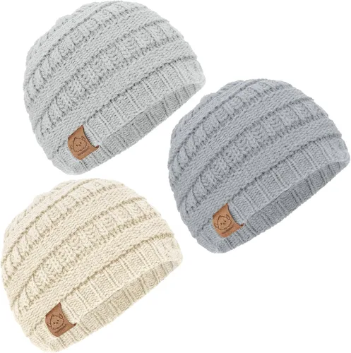 Miniatura 73 de KeaBabies 3-Pack Baby Beanies for Boys, Girls - Stretchy Knit Baby Hats, Cute Newborn