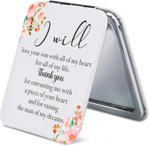 Miniatura 2 de Regalos para la madre de la novia/novio, espejo de bolsillo para suegra, espejo de boda para mujer, regalos de agradecimiento, recuerdo del día