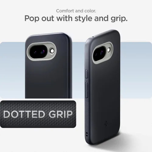 Miniatura 3 de Spigen para Pixel 9a, Funda Nano Pop MagFit (2025) [Compatible con accesorios MagSafe] - Negro y sésamo (2025)