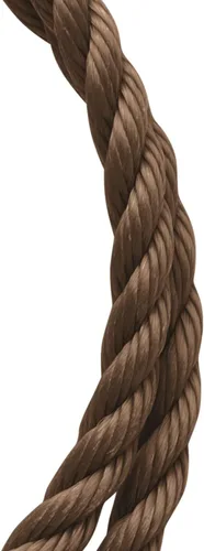 Miniatura 3 de Koch 5011635 - Cuerda de polipropileno trenzada, perfecta para exteriores, jardinería, paisajismo y envíos, 1/2 x 50 pies, marrón, límite de carga