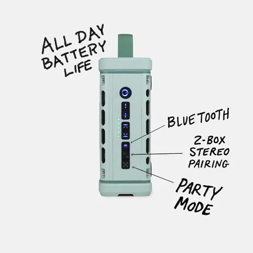 Miniatura 3 de Turtlebox Ranger: ¡Alto! Altavoz Bluetooth 5.4 portátil para exteriores Resistente, impermeable, ultraportátil Reproduce hasta 105 db, graves