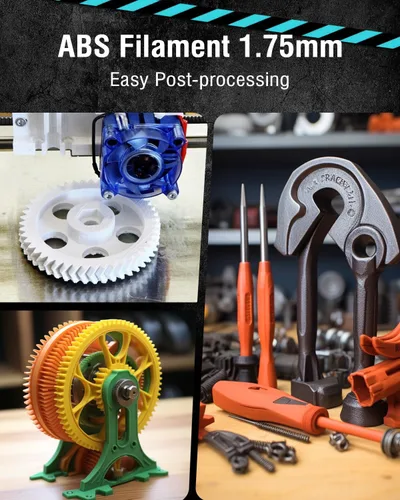 Miniatura 4 de SUNLU - Filamento ABS para impresora 3D de 1.75 mm, altamente resistente y duradero, resistencia al calor, excelente dureza, compatible con el 99%