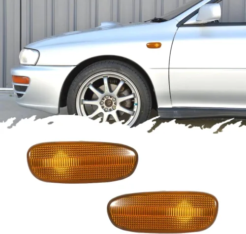 Para 1993 1994 1995 1996 1997 1998 1999 2000 2001 Subaru Impreza GC GM GF parachoques delantero lateral marcador luz ámbar carcasa