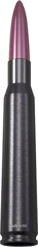 Miniatura 4 de VMS Racing 50 Cal Caliber - Antena de bala con punta de metal rosa, calibre pesado, mecanizado CNC, de aluminio, compatible con Dodge Ram 1500 2500