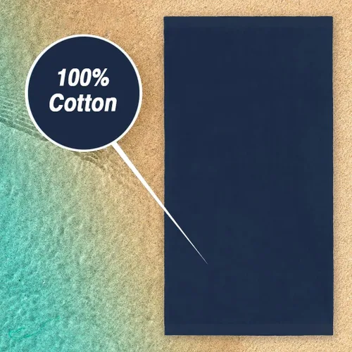 Miniatura 4 de Kaufman - Toallas de baño de terciopelo de color sólido, toalla de playa, toalla de piscina, 100% algodón, 30 x 60 pulgadas, toalla absorbente
