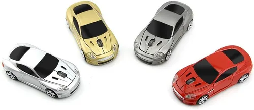 Miniatura 9 de Inalámbrico Coche Deportivo Ratón Ordenador Portátil Ratones Ópticos Ratones USB 2.4GHz (Plata)