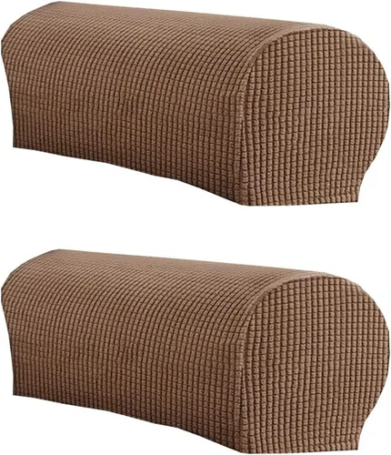 Miniatura 27 de LINGXIYA Funda de Reposabrazos de Terciopelo Suave y Elástico, Fundas para Reposabrazos de Sillas/Sofas, Fundas para Brazos de Sofá, Protector