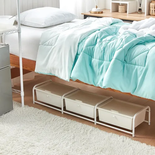 Miniatura 2 de Suprima® Almacenamiento Debajo de la Cama - Tapa 3 Sección - Blanco