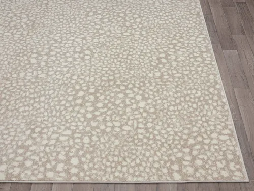 Miniatura 7 de Abani Alfombra de área con estampado de guepardo beige, colección Arto - Alfombra de acento contemporánea y duradera (2'2" x 8')