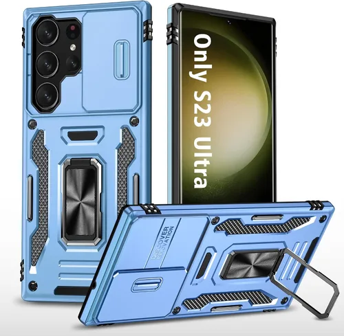Miniatura 17 de ANGELAS - Funda a prueba de golpes para Samsung Galaxy S23 Plus, parachoques de silicona TPU con protección anticaídas, cubierta deslizante