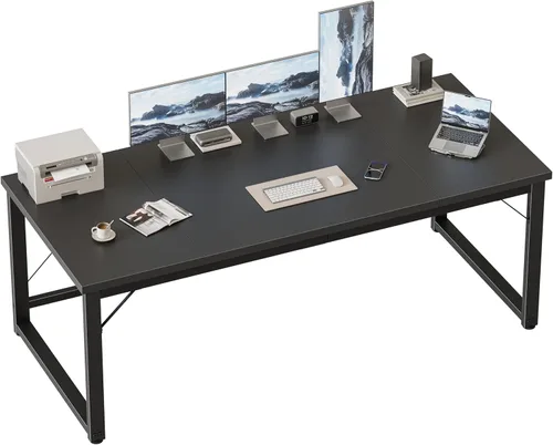 Miniatura 36 de Mericonia Escritorio para computadora de 40 pulgadas, escritorio ejecutivo moderno y grueso, mesa de escritura simple resistente para el hogar, roble