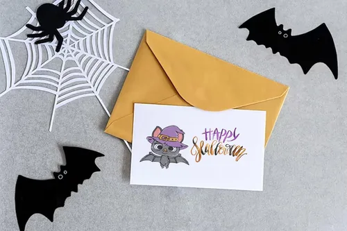 Miniatura 4 de Hying Sello transparente de calabaza de Halloween, fantasma, para hacer tarjetas, murciélagos de Halloween, sellos de goma de araña, bruja y gato