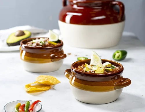 Miniatura 3 de KooK Tazón de Sopa de Cebolla Francesa, Sopa de Cebolla Francesa, Jarra, Tazón Apto para Horno, Cerámica, Asas, Gres, Lavavajillas, Microondas, Apto