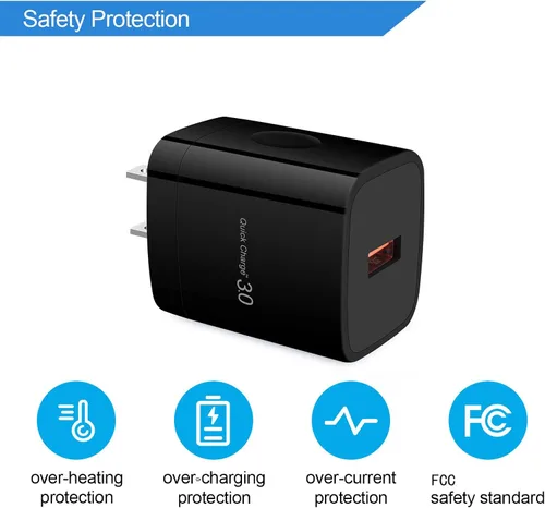 Miniatura 5 de Cargador rápido 3.0 de carga rápida para LG Velvet 5G Wing, LG Stylo 4 5 6, LG G5 G6 G7 G8 G8X V20 V30 V40 V50 ThinQ, K51 K61 K71 K92
