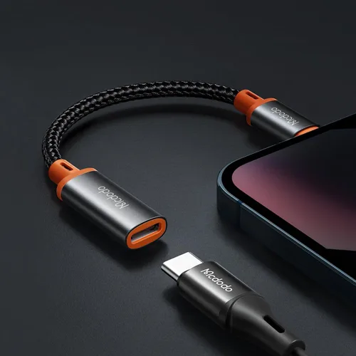 Miniatura 8 de mcdodo Adaptador 4 en 1 USB-C a Lightning OTG con función de carga/audio/OTG Tipo C hembra a Lightning Macho Adaptador de cable apto