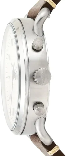 Miniatura 3 de Fossil Commuter - Reloj de cuarzo para hombre de acero inoxidable y piel, estilo casual