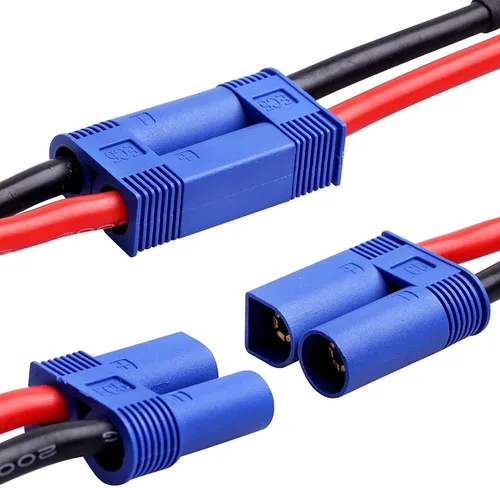 Miniatura 3 de 5 pares EC5 0.197 in macho hembra banana conector con 12awg alambre de silicona 3.9 in RC Hobby Lipo batería (paquete de 5)