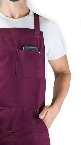 Miniatura 14 de Hudson Durable Goods - Delantal de chef de grado profesional para cocina, barbacoa y parrilla