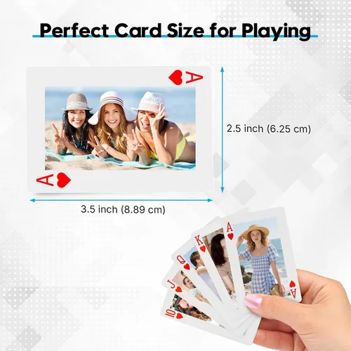 Miniatura 3 de Cartas de juego personalizadas, cartas estándar personalizadas con imagen de ambos lados, crea tus propias cartas divertidas para fiestas, regalos