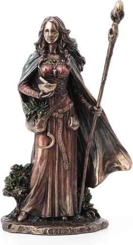 Miniatura 6 de Veronese Design Lady SIF - Escultura de resina de la diosa nórdica de la tierra y de la familia, de 8 5/8 pulgadas, acabado en bronce